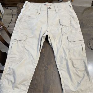 5.11 apex cream colored mens pants barely worn in great condition